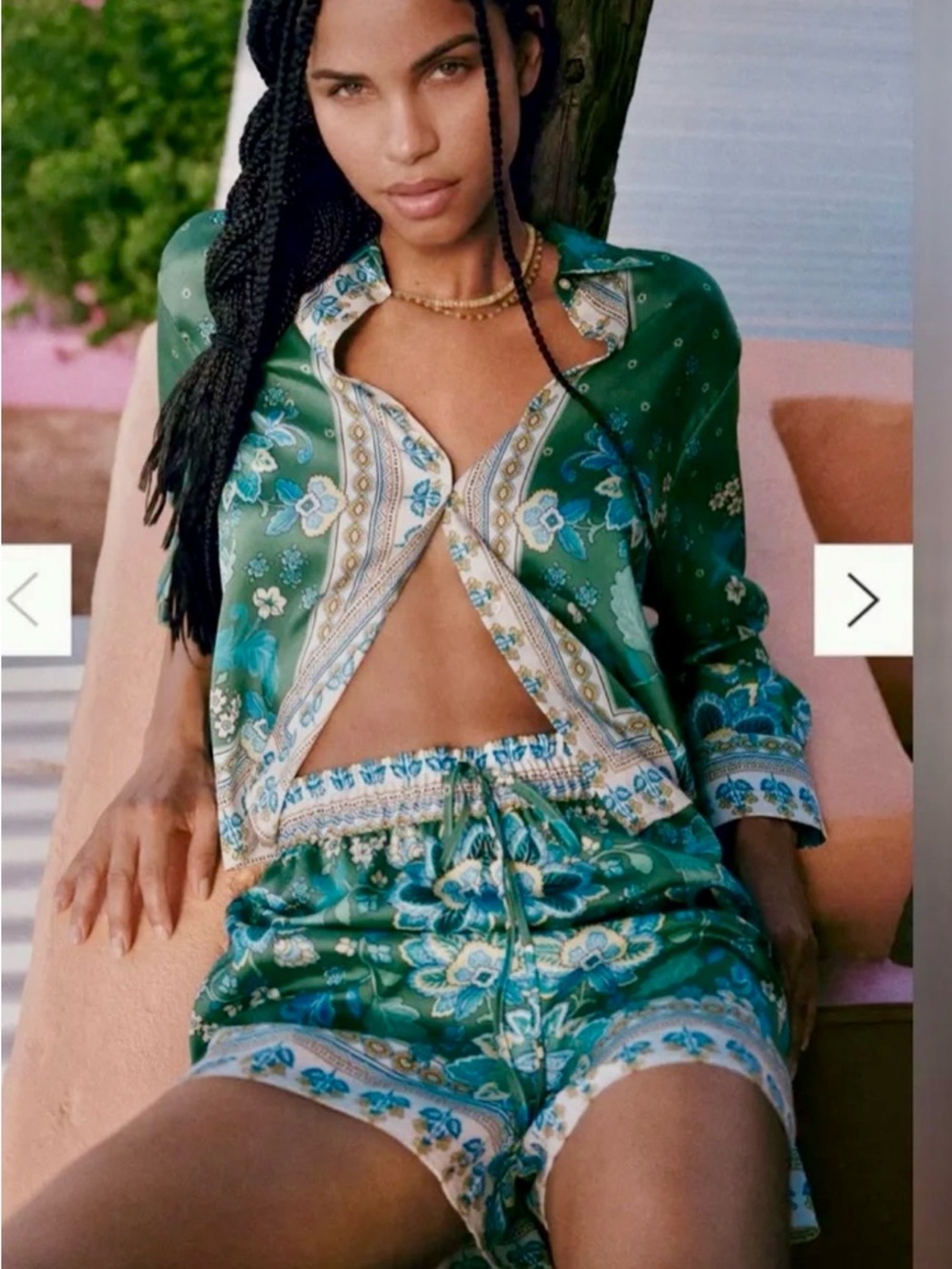 NWT Anthropologie Maeve Printed Silky Shorts Size XS